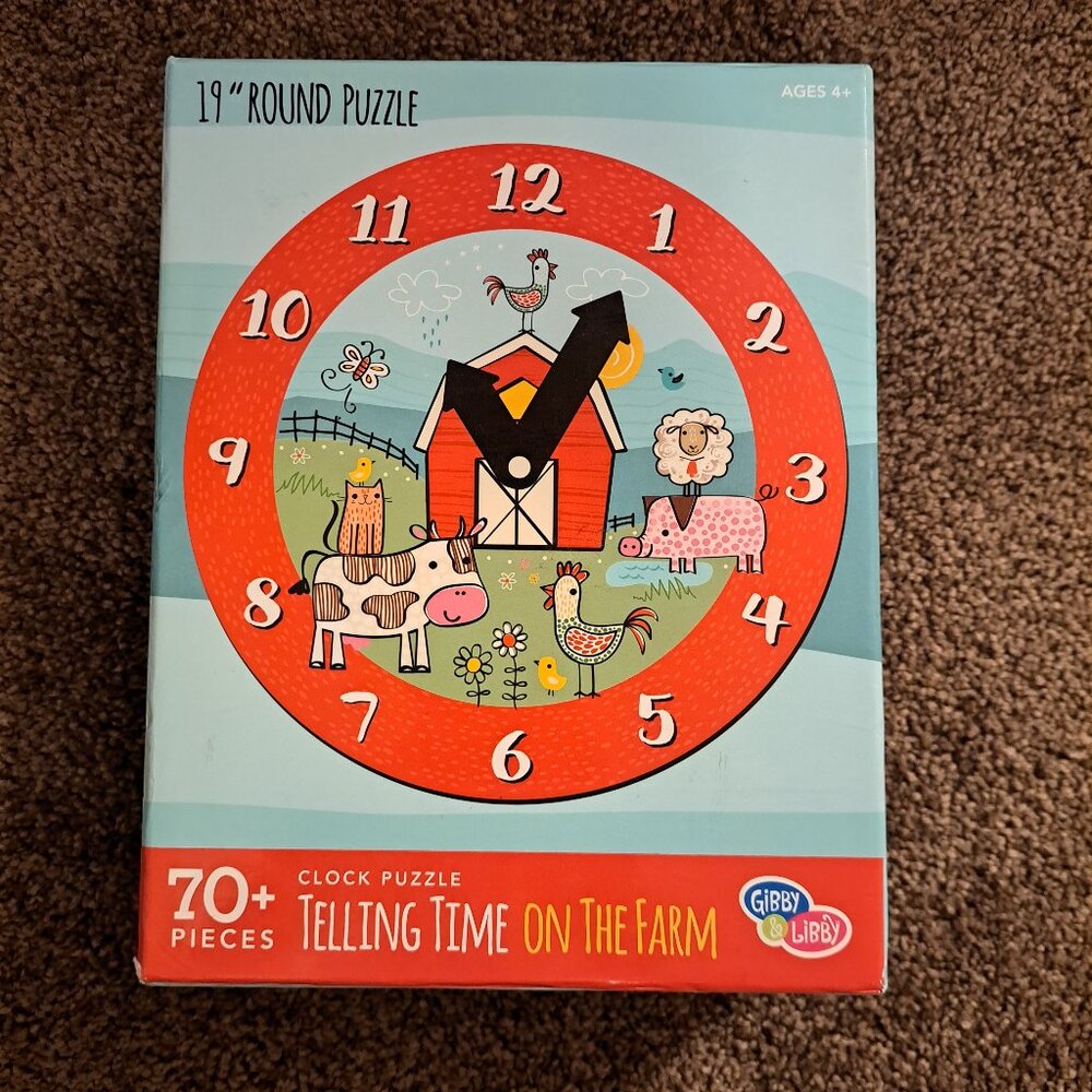 Gibby & Libby Telling Time On The Farm Clock Puzzle - Picture 6 of 6